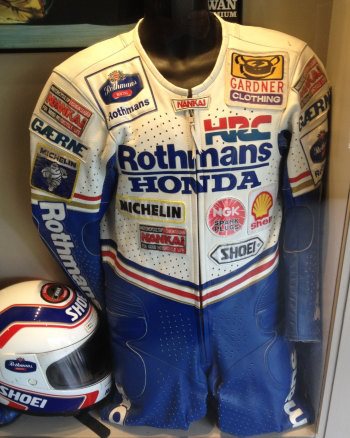 Leathers of motorcycling legend, Wayne Gardner, at Phillip Island Circuit