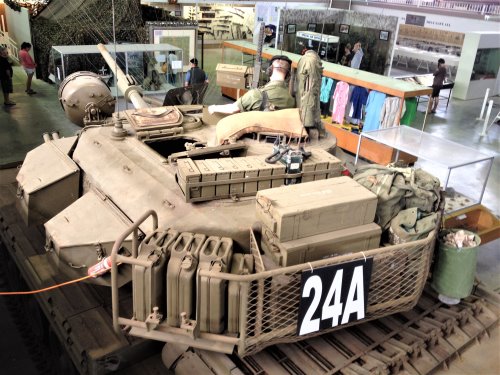 A Centurion tank exhibit at The National Vietnam Veterans Museum, Phillip Island.