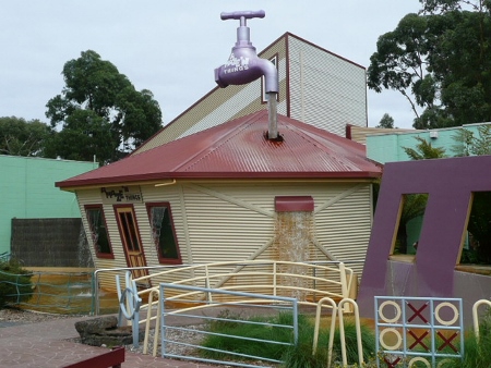 One of the illusions found at Amaze 'N Things, Phillip Island.