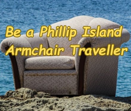 An armchair on the beach.