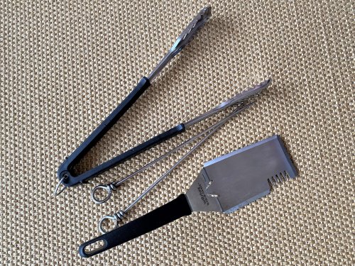 A selection of barbeque tools.