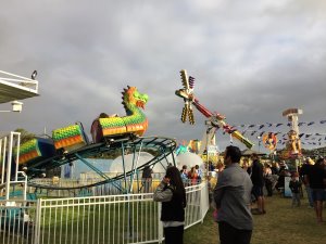 Some of the rides available at the Phillip Island summer carnival
