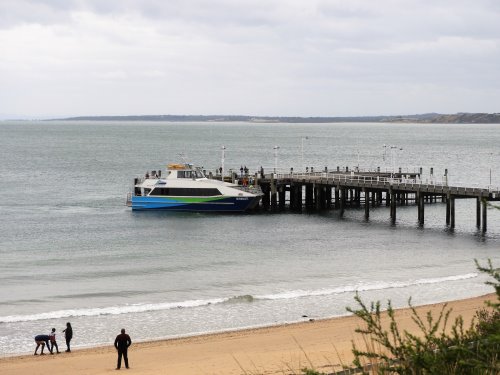 The ferry which links Phillip Island, Tankerton on French Island and Stony Point on the mainland