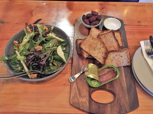Tapas plates at Grenache Wine Bar, Phillip Island