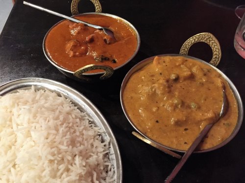 A selection of curries from Himalayan Herbs Restaurant, Rhyll, Phillip Island.