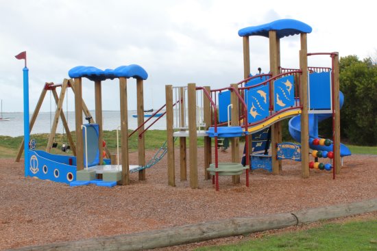 Playground equipment at Rhyll, Phillip Island