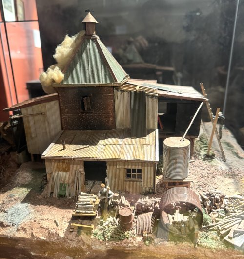 Model of a chicory kiln in the Phillip Island & District Historical Museum.