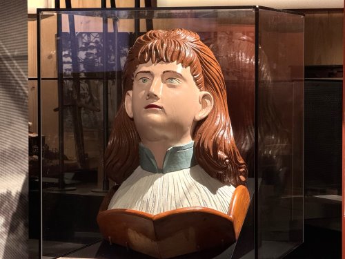 Figurehead of SS Speke in the Phillip Island & District Historical Museum.