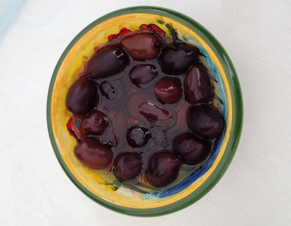 Preserved kalamata olives from Kite Haven Olive Oil, Phillip Island