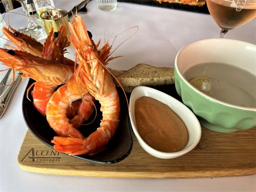 Queensland King Prawn Cocktail at Anerie, Cowes.