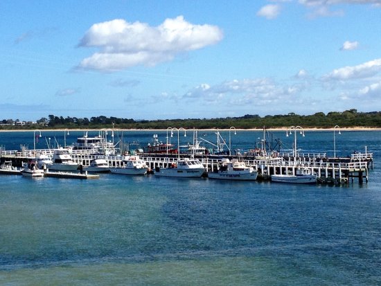 San Remo, Victoria - Jetty with fishing fleet.