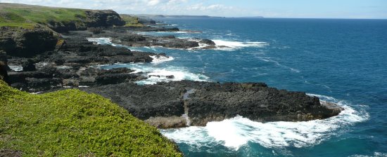 View of the south coast of Phillip Island from The Nobbies. The south coast of Phillip Island from The Nobbies Lookout