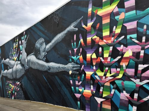 Laneway art off Thompson Avenue, Cowes, Phillip Island