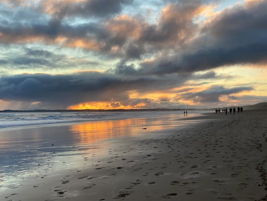Winter sunset from Woolamai Beach, Phillip Island.